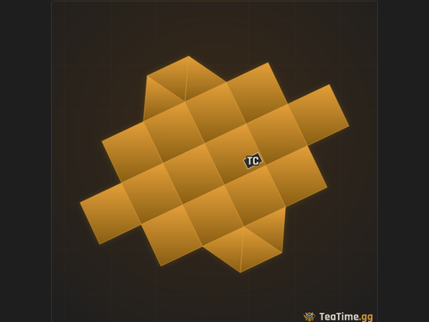 Foundation footprint of Jagged Coronet