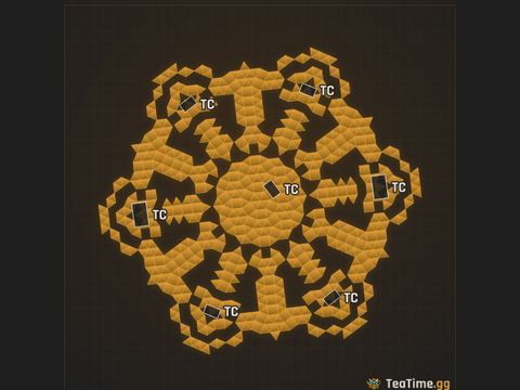 Foundation footprint of Orbital Rotunda