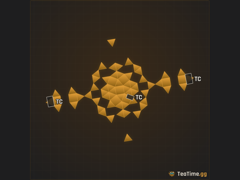 Foundation footprint of Pandora