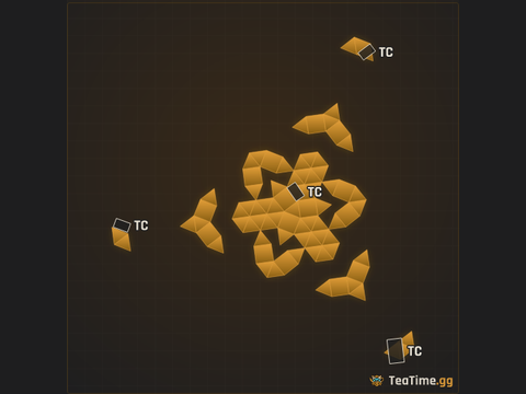 Foundation footprint of Windmill Caltrop