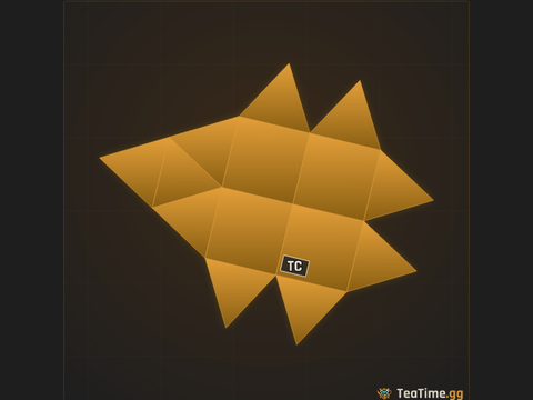 Foundation footprint of Bevel Shard