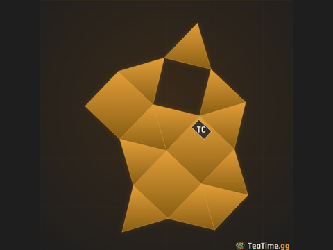 Foundation footprint of The Festoon