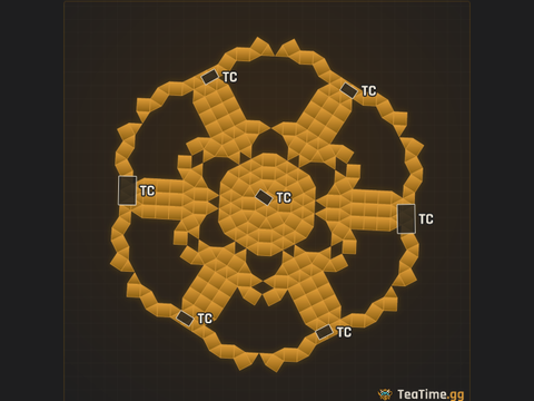 Foundation footprint of Lotus Broadside