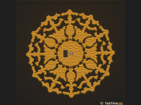 Foundation footprint of Aegis Rosette