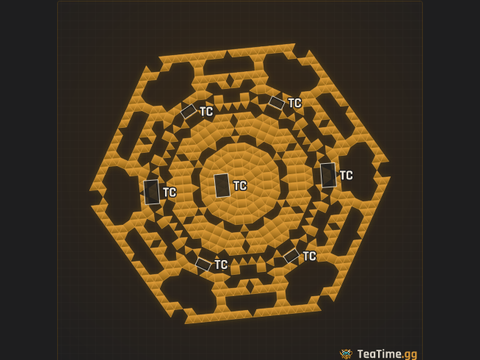 Foundation footprint of Octagon Flightdeck