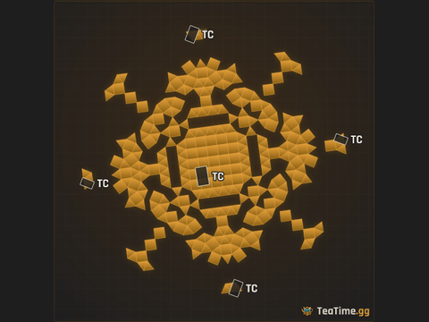 Foundation footprint of Sentinel Henge
