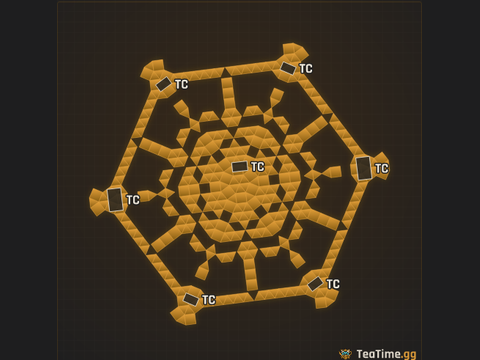 Foundation footprint of Ironclad Hexagon