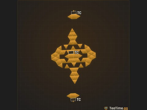 Foundation footprint of The Side Pods