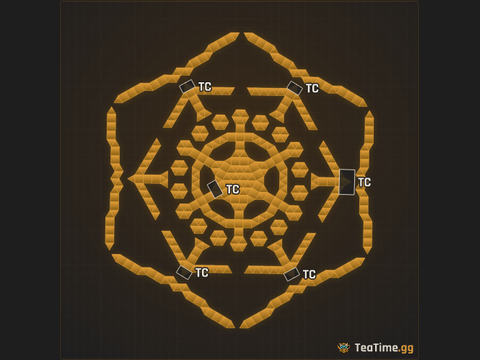 Foundation footprint of Tiered Corona