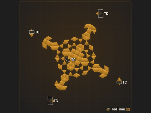Foundation footprint of Calyx Rotunda