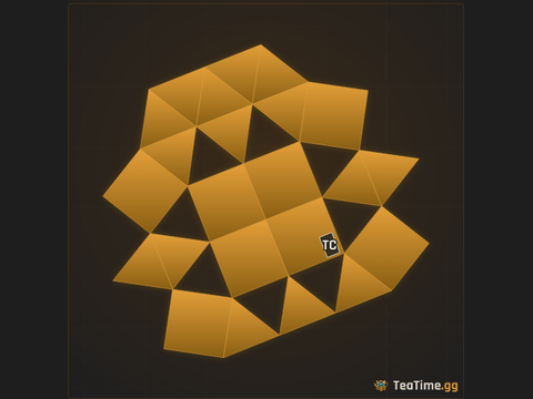 Foundation footprint of Beveled Shard