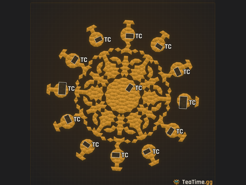 Foundation footprint of Pillar Carousel