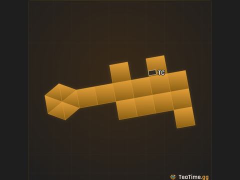Foundation footprint of Plank Steading
