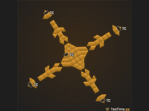 Foundation footprint of Needle Spire