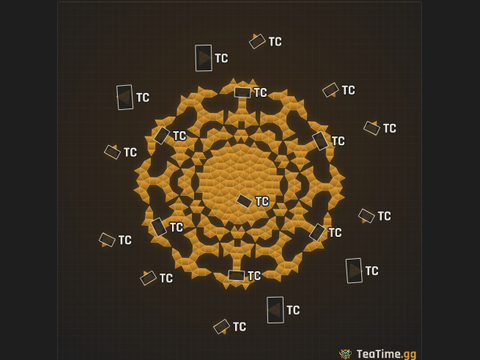 Foundation footprint of Zerg Colossus