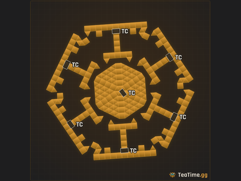 Foundation footprint of Mecha Godzilla