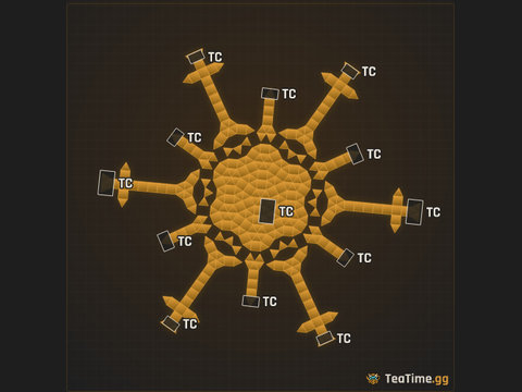 Foundation footprint of Hexagon Bastille