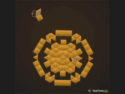 Foundation footprint of Pylon Triad