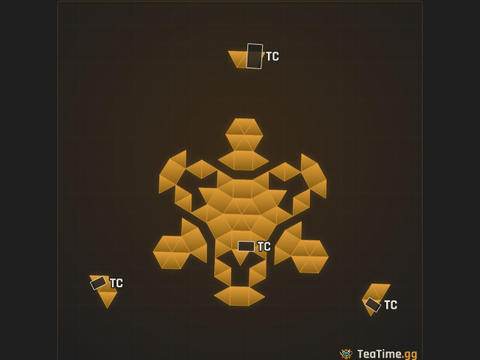 Foundation footprint of The Anvil