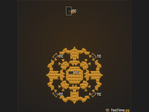 Foundation footprint of Tiered Leviathan