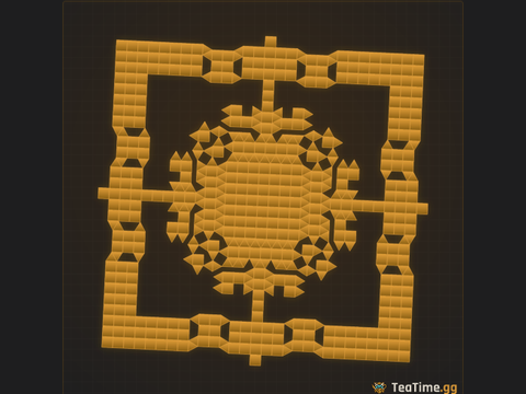 Foundation footprint of The Square Tray