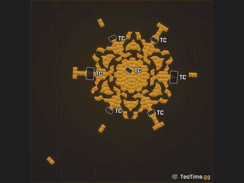 Foundation footprint of Vanguard Arena