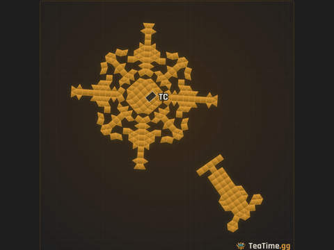 Foundation footprint of The Tethered Stack