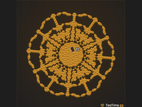 Foundation footprint of Imperial Colosseum