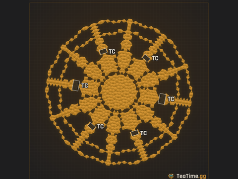Foundation footprint of Ripple Mandala