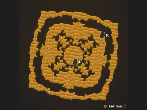 Foundation footprint of Bronze Pagoda