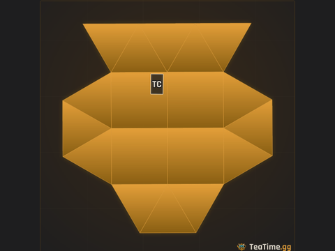 Foundation footprint of Stepped Lozenge