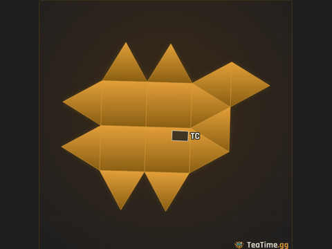 Foundation footprint of Spur Sentry