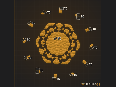 Foundation footprint of Centrifuge Colossus