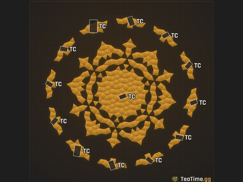 Foundation footprint of Stepped Caldera