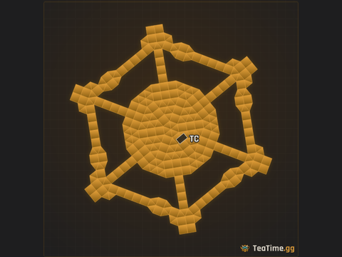 Foundation footprint of Cauldron Ring
