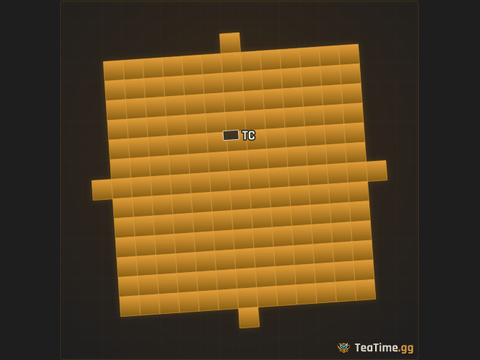 Foundation footprint of Trench Quarry