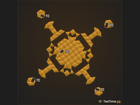 Foundation footprint of Stilt Quadrant