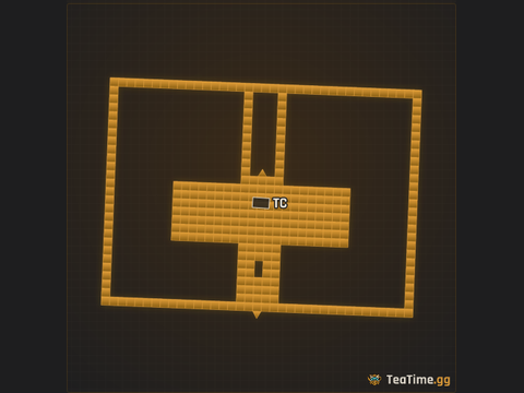 Foundation footprint of Hangar Cross