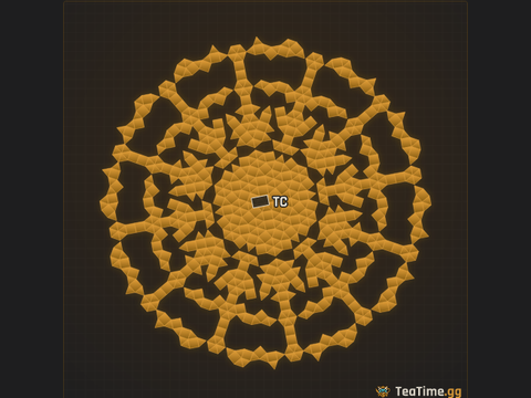Foundation footprint of Serrated Disc