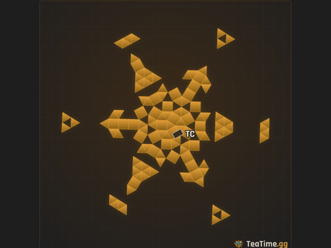 Foundation footprint of The Lilypad | Trio Meta Base