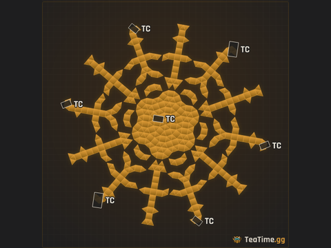 Foundation footprint of Dynamo Colosseum