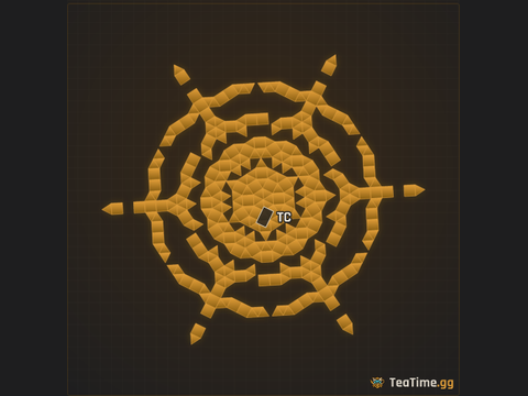 Foundation footprint of Siege Roundel