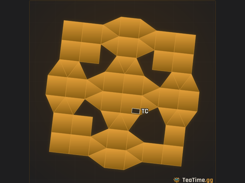 Foundation footprint of Petal Redoubt