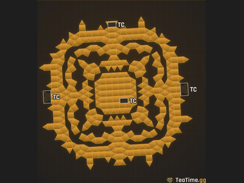 Foundation footprint of The Terrace Disc