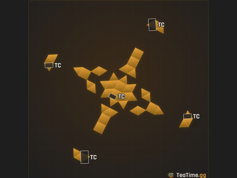 Foundation footprint of Antler Lander