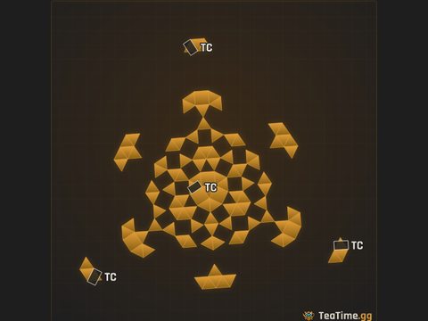 Foundation footprint of Delta Bastion