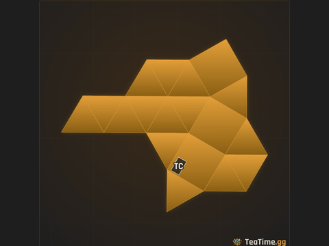 Foundation footprint of The Hex Blind