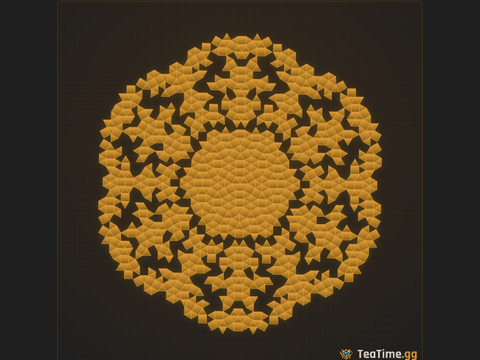 Foundation footprint of The Sand Dollar