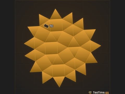 Foundation footprint of Buzzsaw Rondel