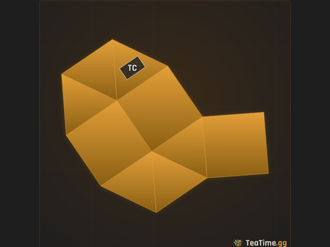 Foundation footprint of Naked Cupola